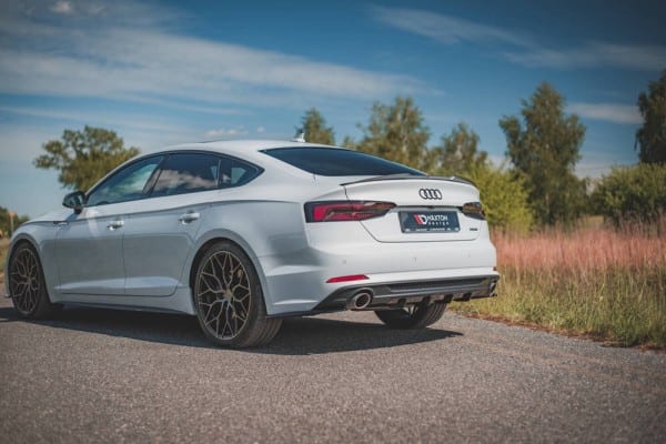 MAXTON DESIGN - Difúzor zadného náraznika  Audi A5 S-Line F5 Coupe / Sportback , Čierny lesk – Obrázok 2