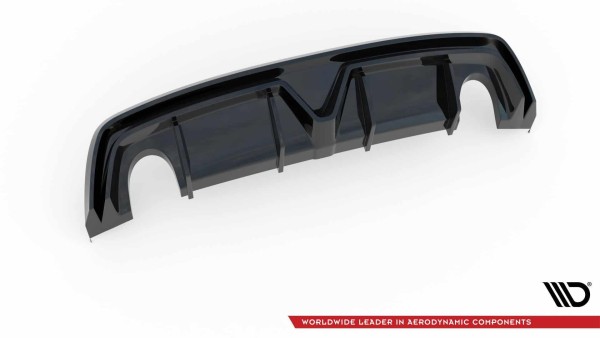 MAXTON DESIGN - Difúzor zadného náraznika  Alfa Romeo Giulietta Facelift (Výfuk On Both Sides Version) ,   Štrukturovaný plast – Obrázok 5