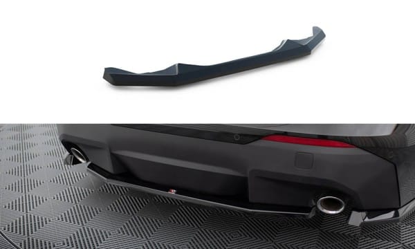 MAXTON DESIGN - Spoiler pod zadný nárazník vhodné pre BMW 2 COUPE G42,Čierny lesk