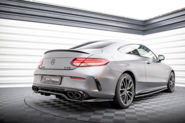 MAXTON DESIGN - Spoiler pod zadný nárazník MERCEDES-AMG C43 COUPE C205 FACELIFT, Čierny lesk (Kópia) – Obrázok 5