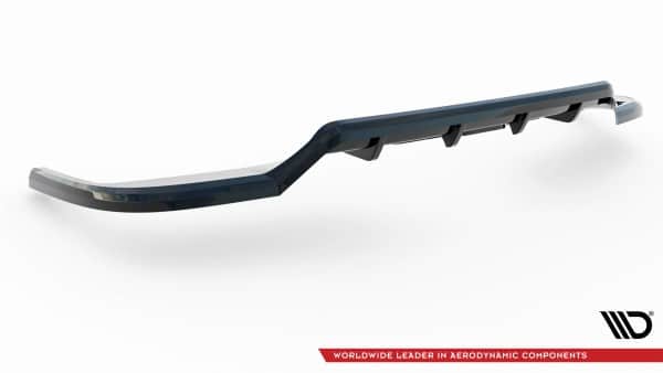 MAXTON DESIGN - Spoiler pod zadný nárazník s rebrovaním VOLKSWAGEN MULTIVAN T7,Čierny lesk – Obrázok 5