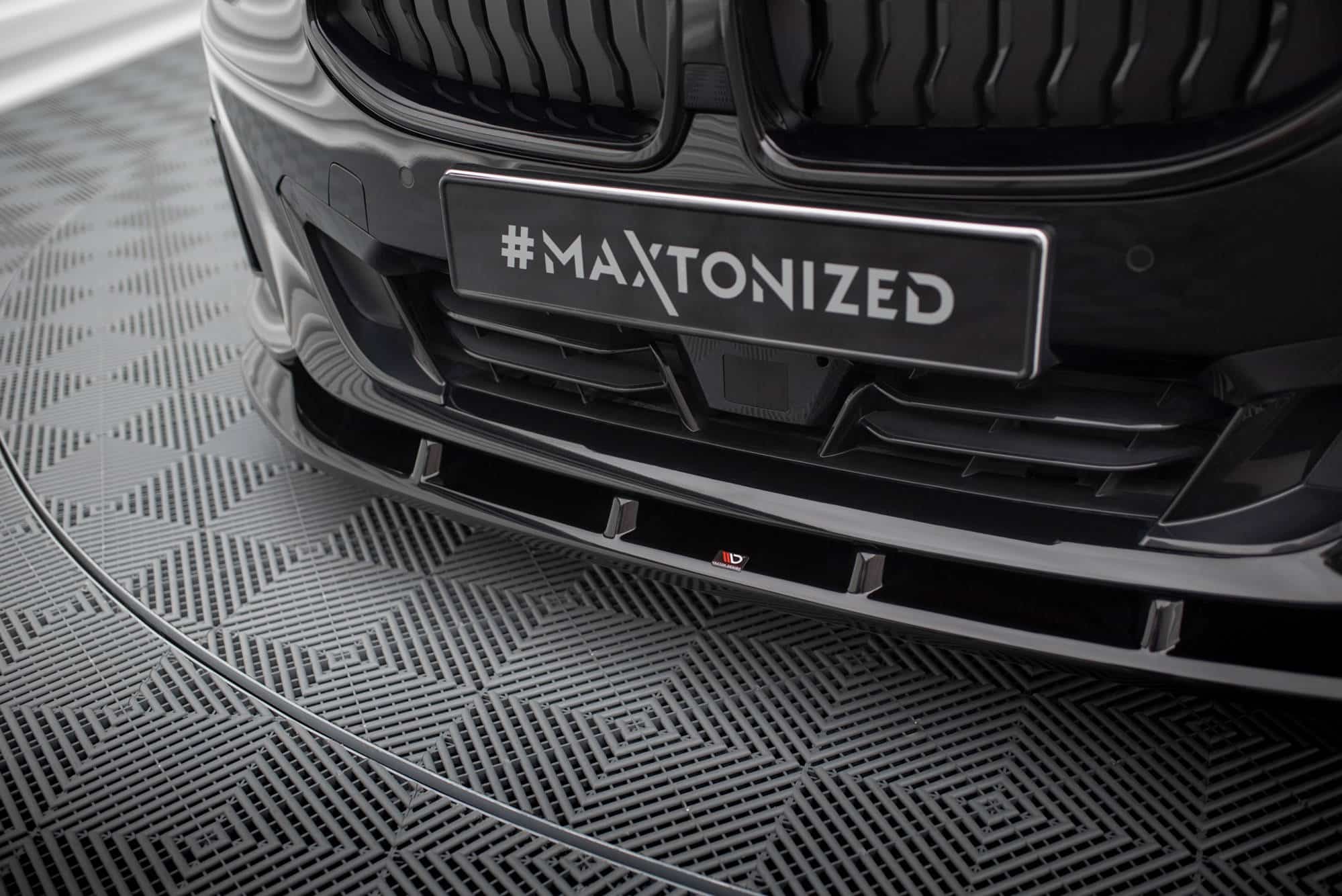 MAXTON DESIGN - Spoiler pod predný nárazník V.1 vhodné pre BMW 2 COUPE G42,Čierny lesk – Obrázok 2