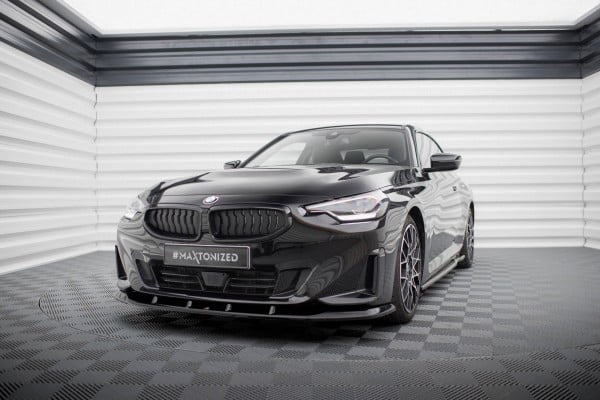 MAXTON DESIGN - Spoiler pod predný nárazník V.1 vhodné pre BMW 2 COUPE G42,Čierny lesk – Obrázok 3