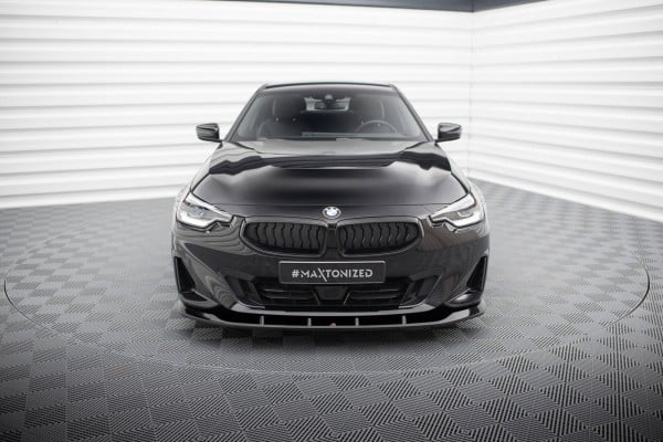 MAXTON DESIGN - Spoiler pod predný nárazník V.1 vhodné pre BMW 2 COUPE G42,Čierny lesk – Obrázok 4