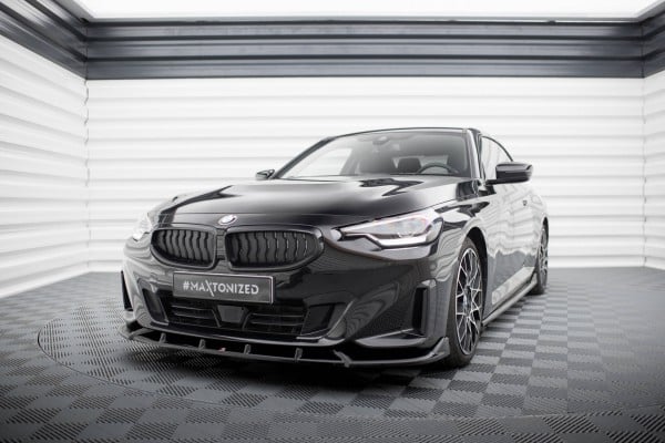 MAXTON DESIGN - Spoiler pod predný nárazník V.2 vhodné pre BMW 2 COUPE G42,Čierny lesk – Obrázok 2