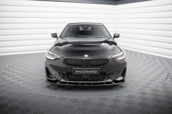 MAXTON DESIGN - Spoiler pod predný nárazník V.2 vhodné pre BMW 2 COUPE G42,Čierny lesk – Obrázok 3