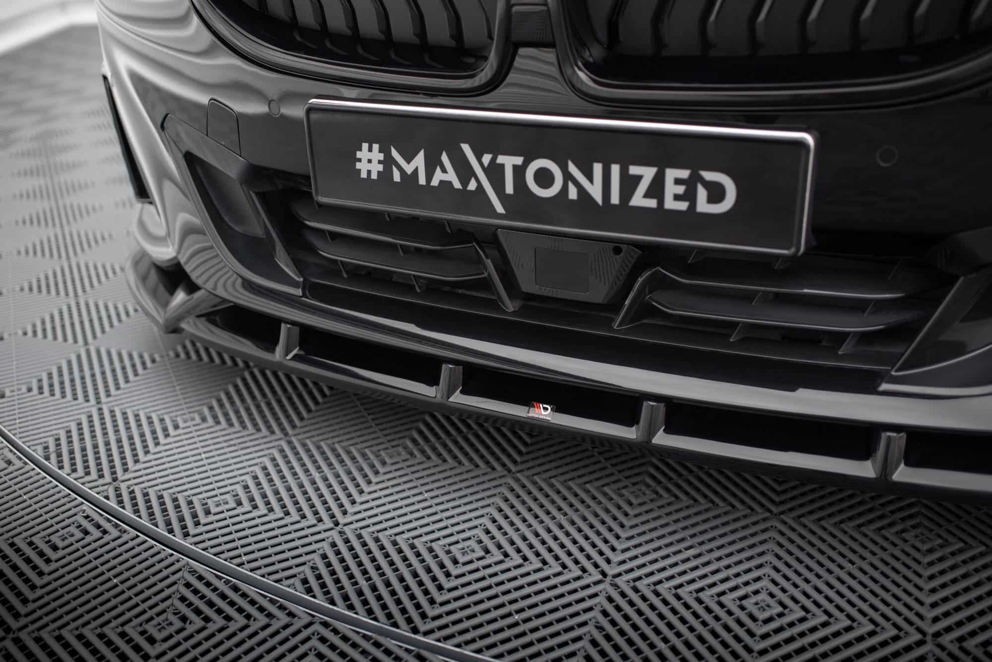 MAXTON DESIGN - Spoiler pod predný nárazník V.2 vhodné pre BMW 2 COUPE G42,Čierny lesk – Obrázok 4