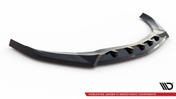 MAXTON DESIGN - Spoiler pod predný nárazník V.2 MERCEDES-BENZ A AMG-LINE W176 FACELIFT ,Čierny lesk – Obrázok 5