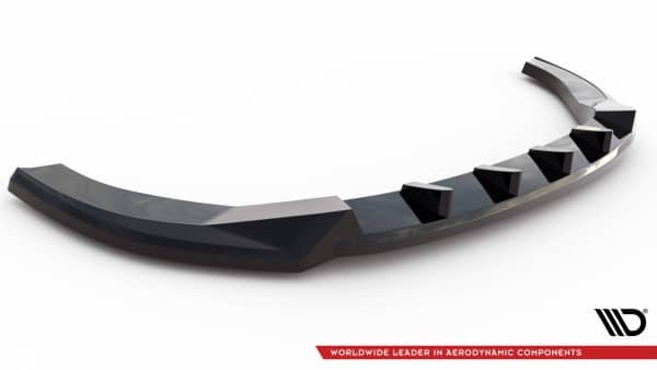 MAXTON DESIGN - Spoiler pod predný nárazník V.2 VOLKSWAGEN MULTIVAN T7,Čierny lesk – Obrázok 5