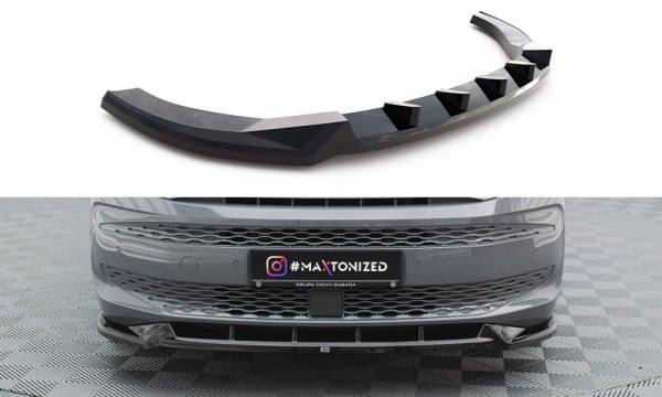 MAXTON DESIGN - Spoiler pod predný nárazník V.2 VOLKSWAGEN MULTIVAN T7,Čierny lesk