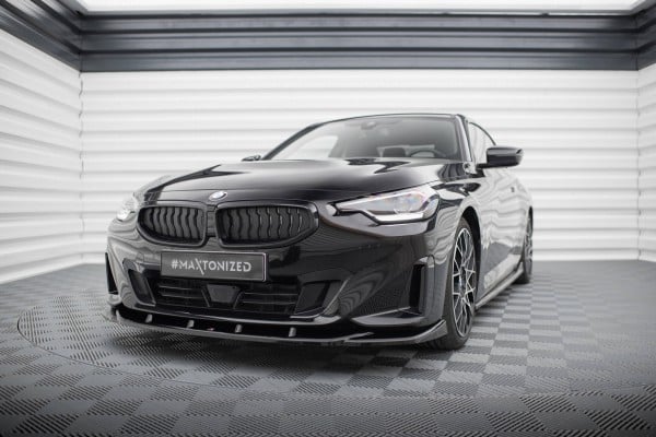 MAXTON DESIGN - Spoiler pod predný nárazník V.3 vhodné pre BMW 2 COUPE G42,Čierny lesk – Obrázok 2