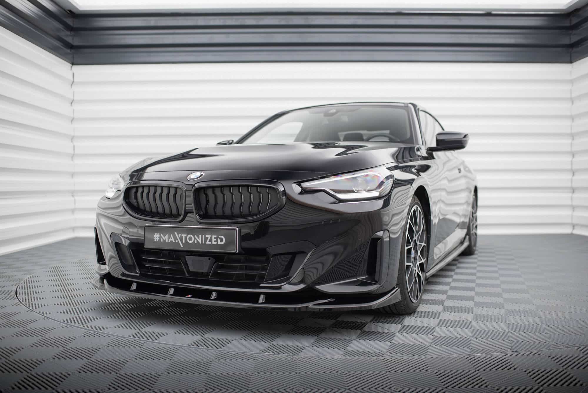 MAXTON DESIGN - Spoiler pod predný nárazník V.3 vhodné pre BMW 2 COUPE G42,Čierny lesk – Obrázok 2