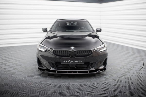MAXTON DESIGN - Spoiler pod predný nárazník V.3 vhodné pre BMW 2 COUPE G42,Čierny lesk – Obrázok 3
