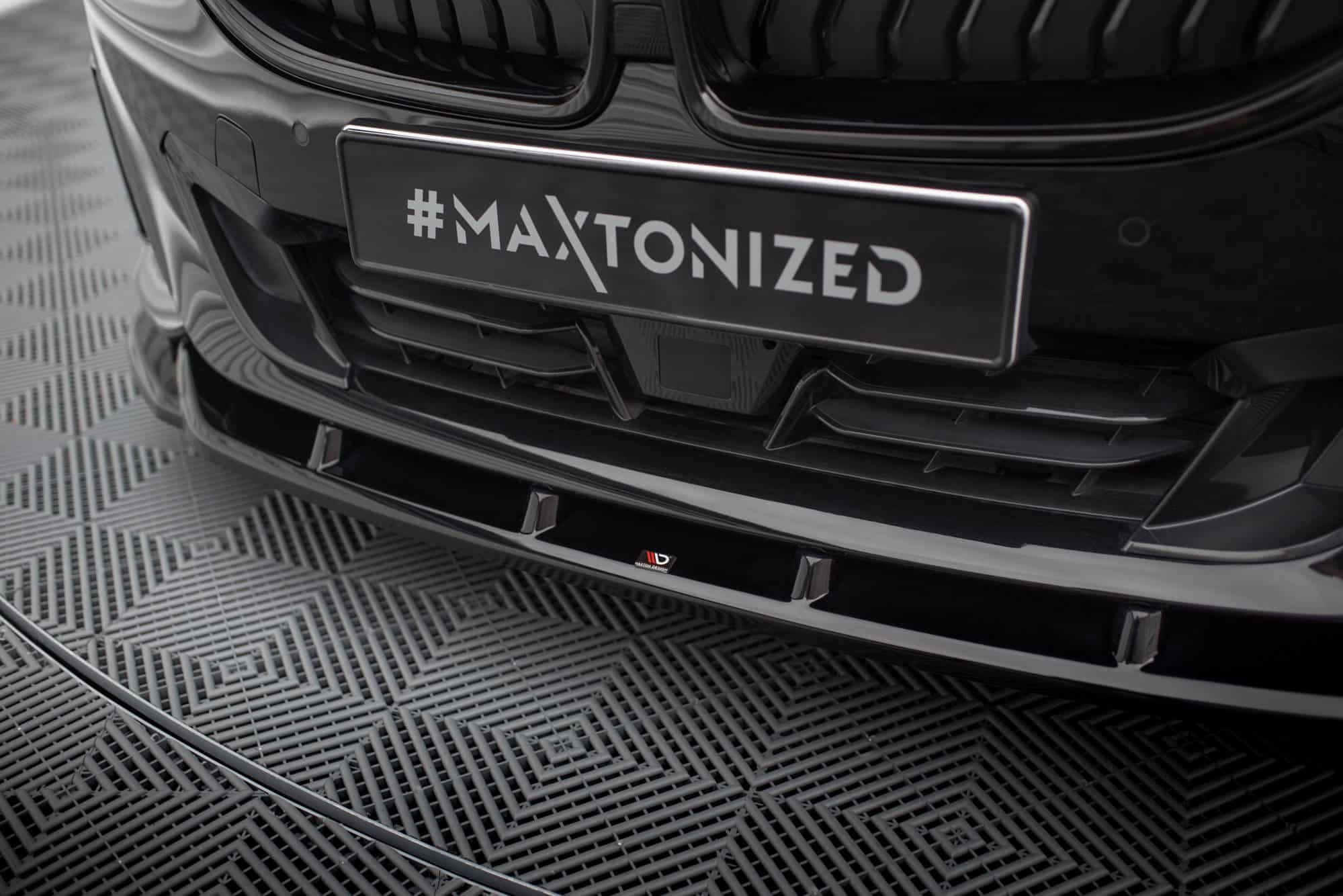 MAXTON DESIGN - Spoiler pod predný nárazník V.3 vhodné pre BMW 2 COUPE G42,Čierny lesk – Obrázok 4