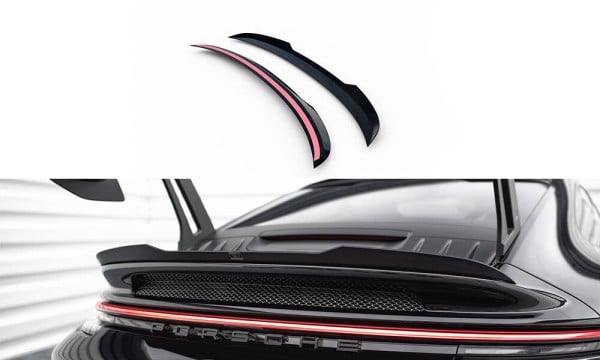 MAXTON DESIGN - Predlženie spodného spoilera  PORSCHE 911 992 GT3 ,Čierny lesk