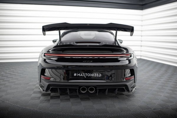 MAXTON DESIGN - Predlženie spodného spoilera  PORSCHE 911 992 GT3 ,Čierny lesk – Obrázok 4