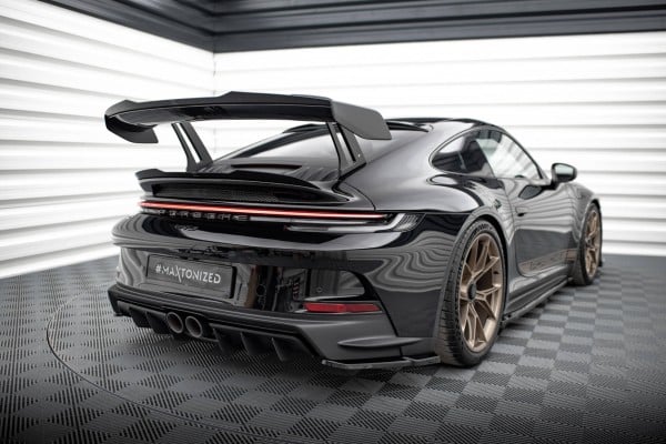MAXTON DESIGN - Predlženie spodného spoilera  PORSCHE 911 992 GT3 ,Čierny lesk – Obrázok 6