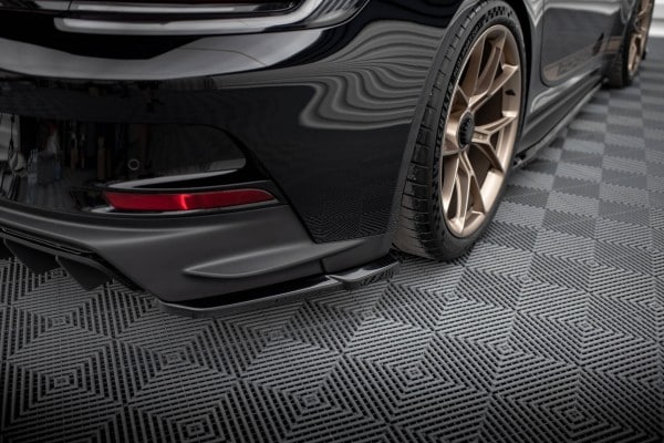 MAXTON DESIGN - Bočné difúzory zadného nárazníka PORSCHE 911 992 GT3 ,Čierny lesk – Obrázok 3