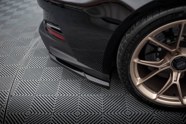 MAXTON DESIGN - Bočné difúzory zadného nárazníka PORSCHE 911 992 GT3 ,Čierny lesk – Obrázok 4