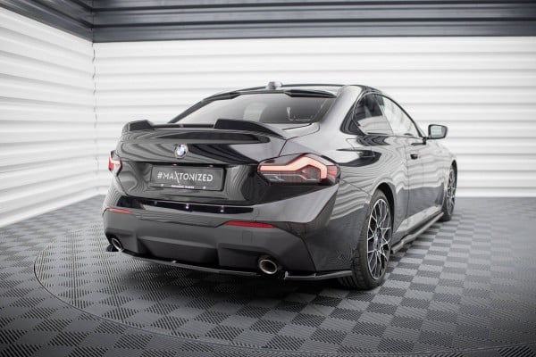 MAXTON DESIGN - Bočné difúzory zadného nárazníka V.1 vhodné pre BMW 2 COUPE G42,Čierny lesk – Obrázok 3
