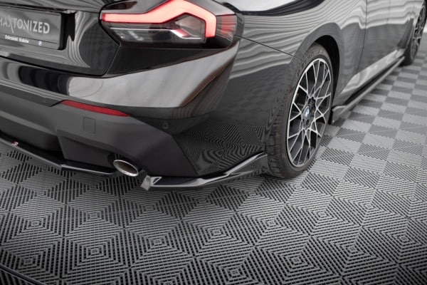 MAXTON DESIGN - Bočné difúzory zadného nárazníka V.2 vhodné pre BMW 2 COUPE G42,Čierny lesk – Obrázok 4