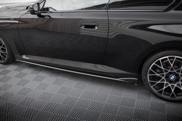MAXTON DESIGN - Lišty pod bočné prahy V.2 vhodné pre BMW 2 COUPE G42,Čierny lesk – Obrázok 2
