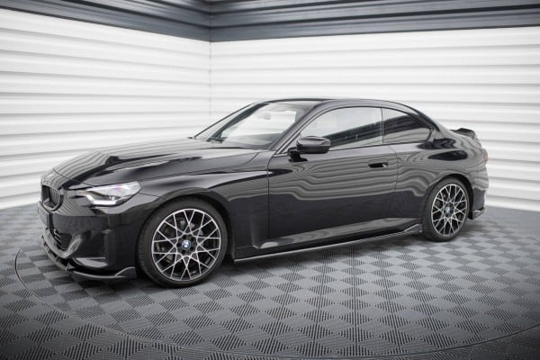 MAXTON DESIGN - Lišty pod bočné prahy V.2 vhodné pre BMW 2 COUPE G42,Čierny lesk – Obrázok 3