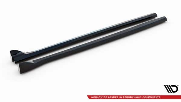 MAXTON DESIGN - Lišty pod bočné prahy VOLVO C40 MK1 ,Čierny lesk – Obrázok 5