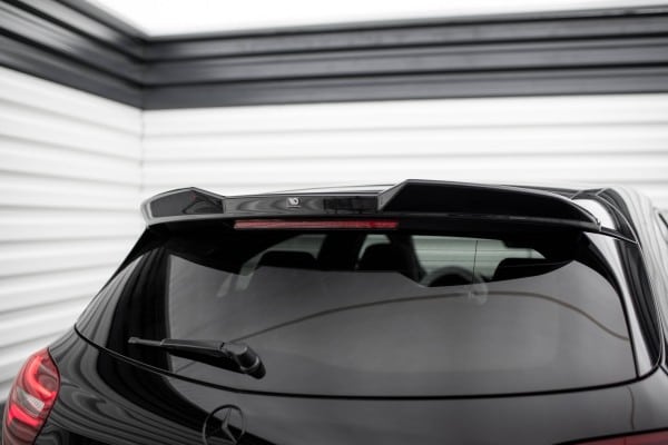MAXTON DESIGN - Predlženie spoilera 3D MERCEDES-BENZ A AMG-LINE W176 FACELIFT ,Čierny lesk – Obrázok 2