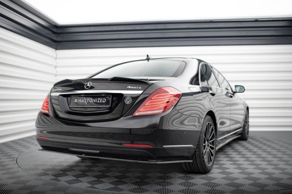 MAXTON DESIGN - Spoiler kufra 3D MERCEDES-BENZ S W222 ,Čierny lesk – Obrázok 3