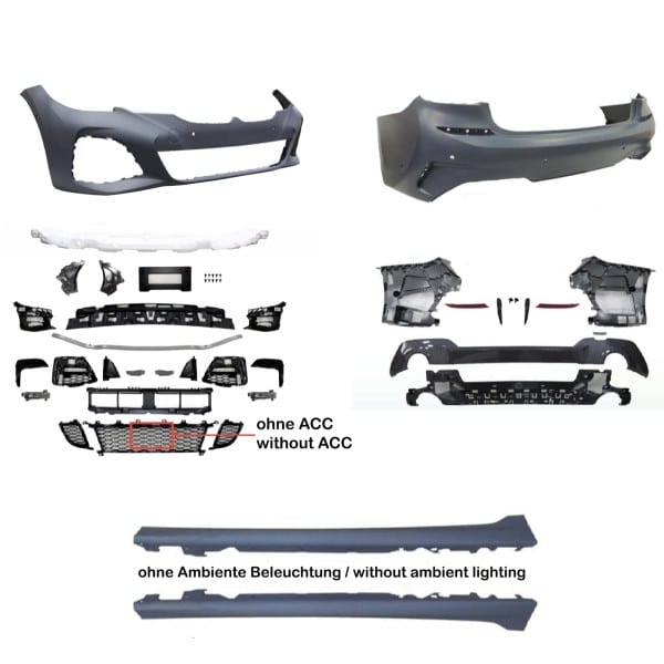 Body Kit s hmlovkamia otvorom pre PDC , bez ACC- BMW 3 Series, G20,rok 2019-