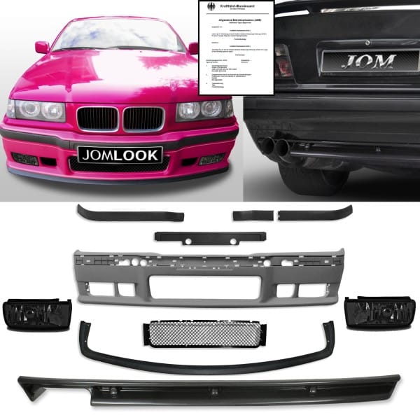 Predný nárazník + zadný difuzor - E36 Limo Coupe Cabrio not fit for M3 Model