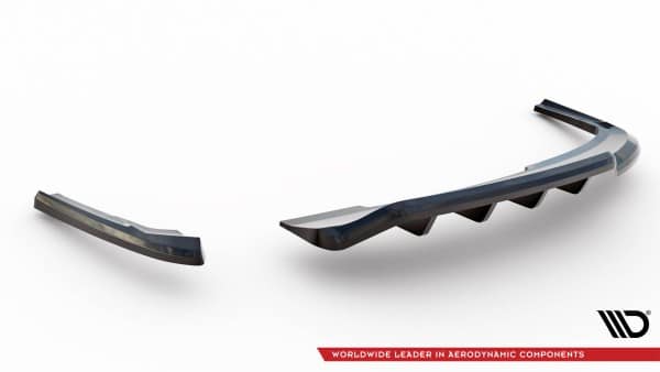 MAXTON DESIGN - Spoiler pod zadný nárazník  AUDI A4 COMPETITION AVANT B8 FACELIFT, Čierny lesk – Obrázok 7