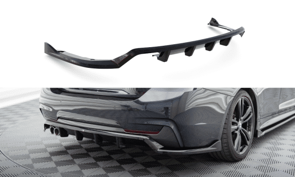 MAXTON DESIGN - Spoiler pod zadný nárazník  vhodné pre BMW 4 GRAN COUPE M-PACK F36 ,Čierny lesk