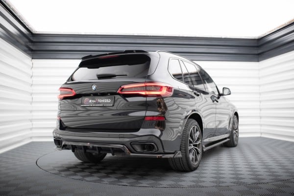 MAXTON DESIGN -Spoiler pod zadný nárazník vhodné pre BMW X5 M-PACK G05, Čierny lesk – Obrázok 3