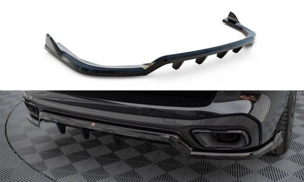 MAXTON DESIGN -Spoiler pod zadný nárazník vhodné pre BMW X5 M-PACK G05, Čierny lesk