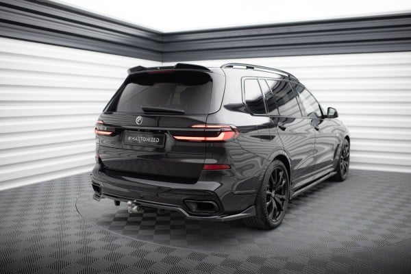 MAXTON DESIGN - Spoiler pod zadný nárazník vhodné pre BMW X7 M-PACK G07 FACELIFT, Čierny lesk – Obrázok 2