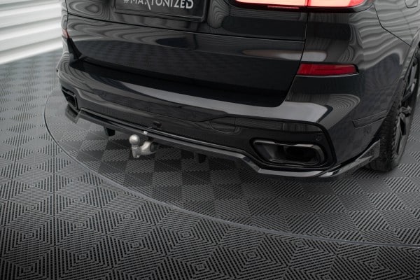 MAXTON DESIGN - Spoiler pod zadný nárazník vhodné pre BMW X7 M-PACK G07 FACELIFT, Čierny lesk – Obrázok 3