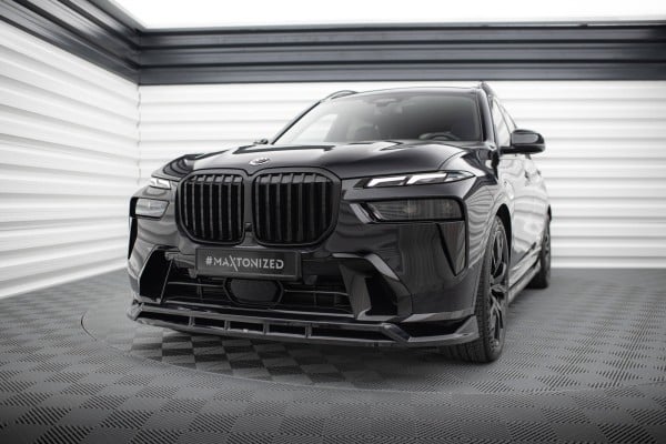 MAXTON DESIGN - Spoiler pod predný nárazník vhodné pre BMW X7 M-PACK G07 FACELIFT, Čierny lesk – Obrázok 2
