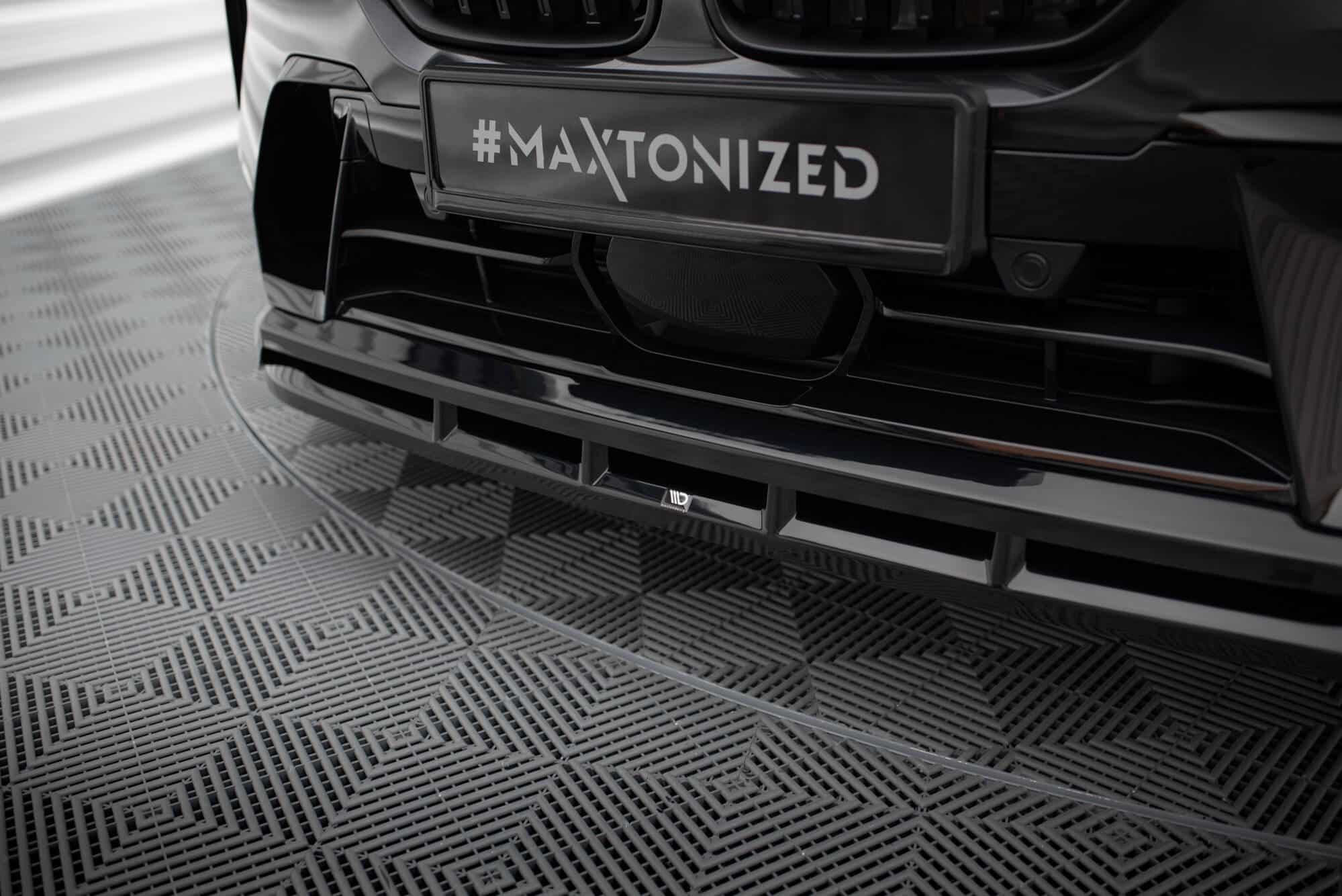 MAXTON DESIGN - Spoiler pod predný nárazník vhodné pre BMW X7 M-PACK G07 FACELIFT, Čierny lesk – Obrázok 3