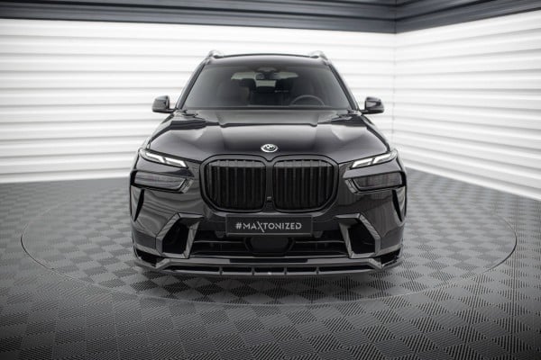 MAXTON DESIGN - Spoiler pod predný nárazník vhodné pre BMW X7 M-PACK G07 FACELIFT, Čierny lesk – Obrázok 4