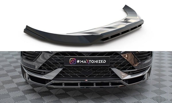 MAXTON DESIGN - Spoiler pod predný nárazník CUPRA ATECA MK1 FACELIFT, Čierny lesk