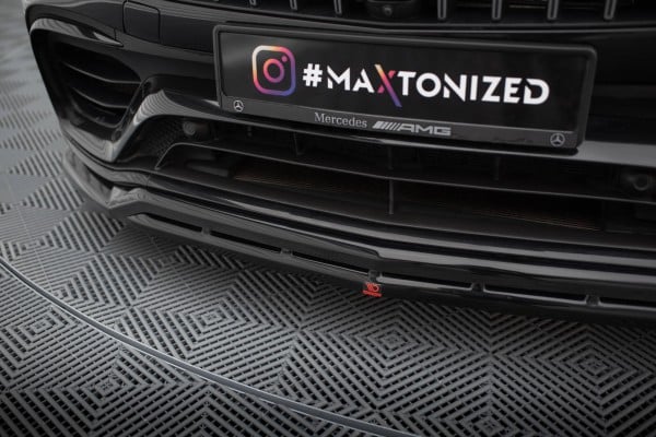 MAXTON DESIGN - Spoiler pod predný nárazník MERCEDES-AMG GLC 63 SUV / COUPE X253 / C253, Čierny lesk – Obrázok 3