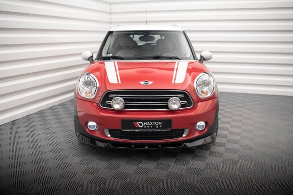 MAXTON DESIGN - Spoiler pod predný nárazník  MINI COOPER COUNTRYMAN R60 FACELIFT, Čierny lesk – Obrázok 2