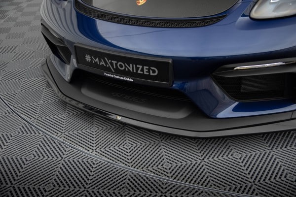 MAXTON DESIGN -Spoiler pod predný nárazník PORSCHE 718 CAYMAN GT4 RS 982C, Čierny lesk – Obrázok 5