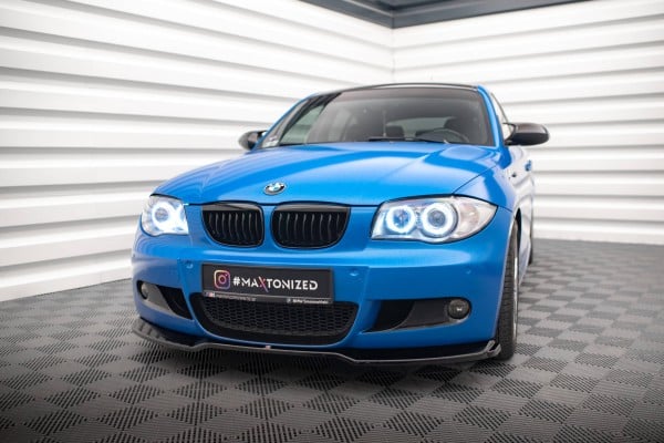 MAXTON DESIGN - Spoiler pod predný nárazník V.1 vhodné pre BMW 1 M-PACK E87 FACELIFT, Čierny lesk – Obrázok 2