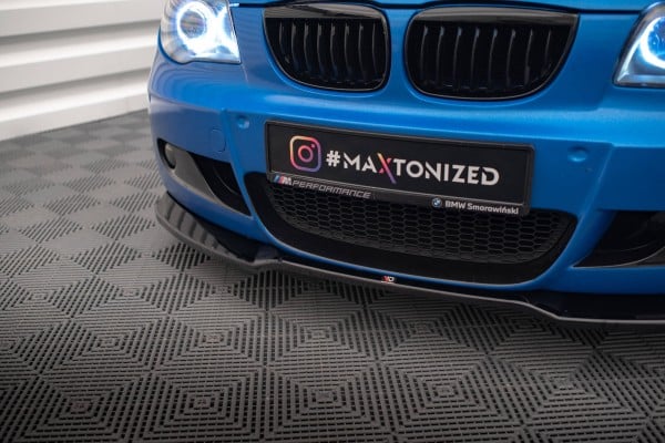 MAXTON DESIGN - Spoiler pod predný nárazník V.1 vhodné pre BMW 1 M-PACK E87 FACELIFT, Čierny lesk – Obrázok 4