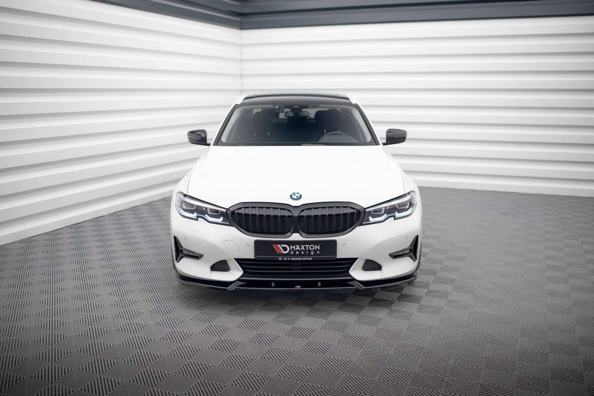 MAXTON DESIGN - Spoiler pod predný nárazník V.1 vhodné pre BMW 3 SPORT LINE G20 / G21 ,Čierny lesk – Obrázok 2