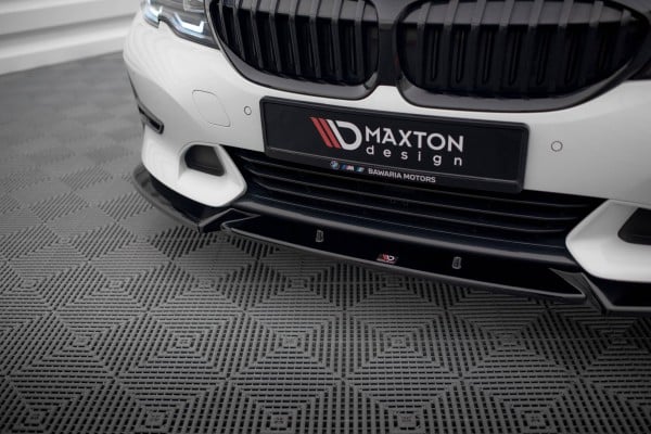 MAXTON DESIGN - Spoiler pod predný nárazník V.1 vhodné pre BMW 3 SPORT LINE G20 / G21 ,Čierny lesk – Obrázok 3