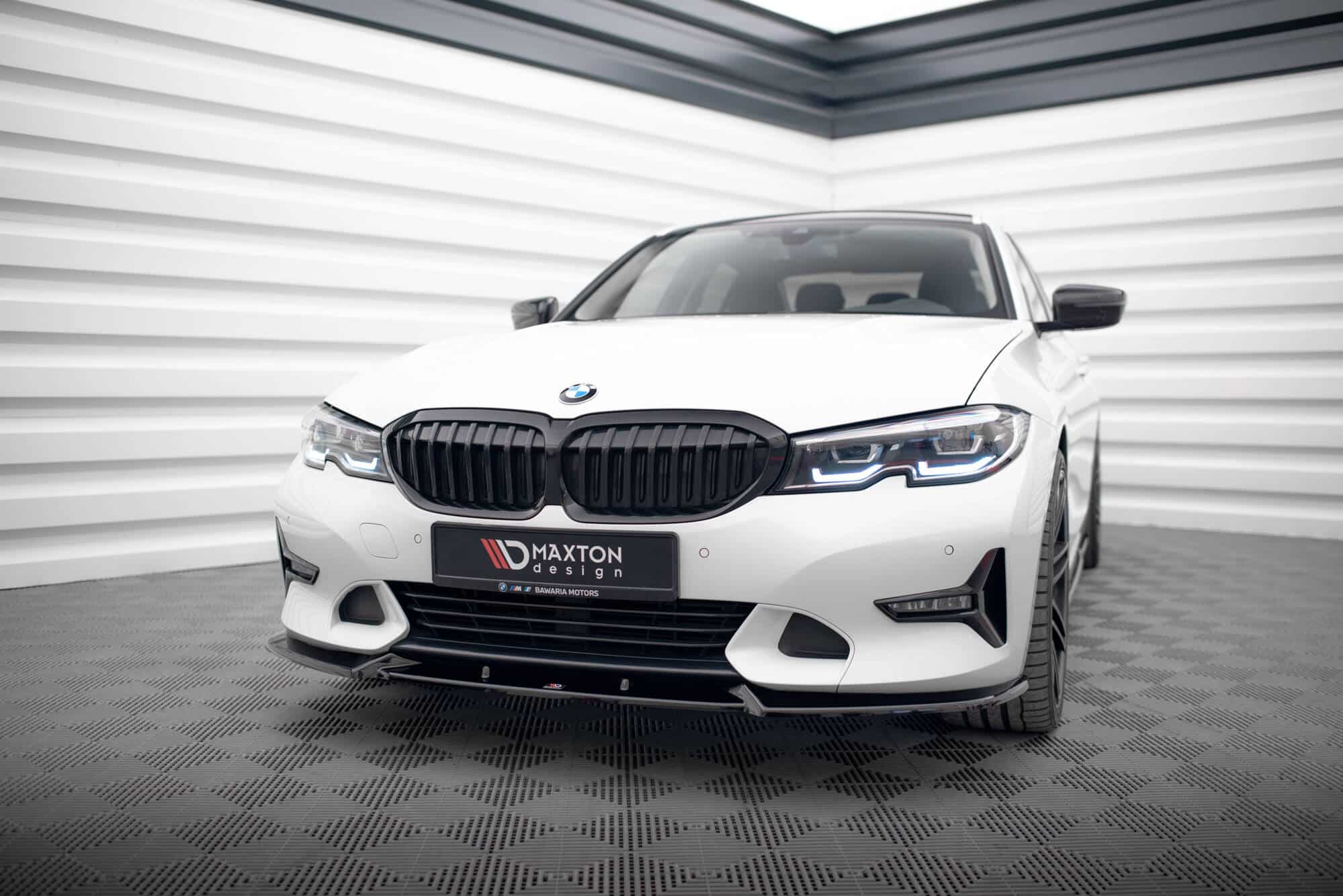 MAXTON DESIGN - Spoiler pod predný nárazník V.1 vhodné pre BMW 3 SPORT LINE G20 / G21 ,Čierny lesk – Obrázok 4